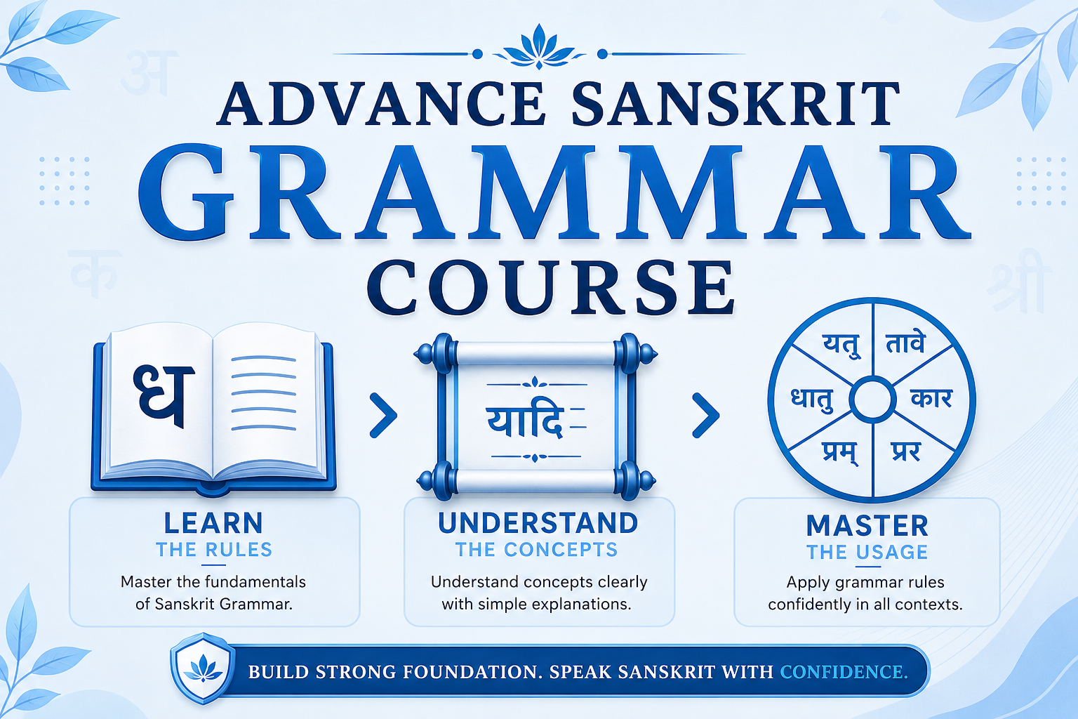 Advance Sanskrit Grammar Course