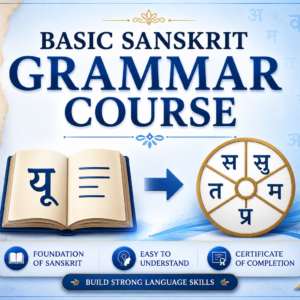 basic Sanskrit grammar course